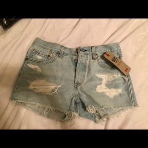 Levi’s Distressed 501 Shorts